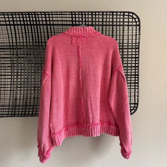 Free people We The Free Cute In This Cardi hot pink - Picture 5 of 6